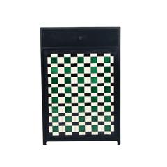 Opaque Studio-Tartan Single Door Cabinet