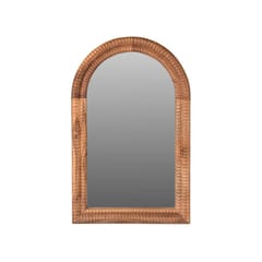 Opaque Studio-Arable Teak Wood Wall Mirror