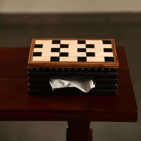 Opaque Studio-Piano Keys Tissue Box