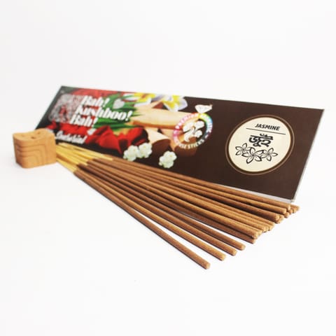 Craftlipi - JASMINE "Bah Kushboo Bah"  Premium Sensorial Aromatic Incense Sticks (10 packs =  500 Grams Sticks)