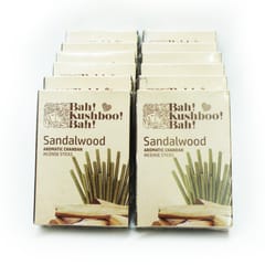 Craftlipi - Sandalwood / Chandan Incense Sticks : 900 gram (12 packs x 75 gm)