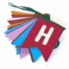 UMW - Upcycled Happy Birthday Swallowtail Flag Bunting/Banner