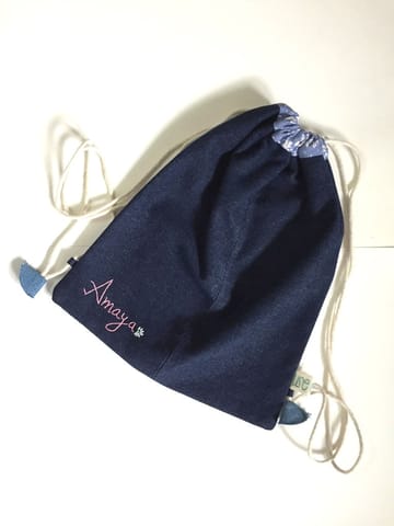 UMW - Denim Drawstring Backpack