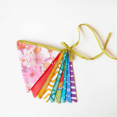 UMW - Upcycled Rainbow Banner Bunting