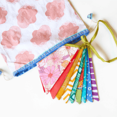 UMW - Upcycled Rainbow Banner Bunting