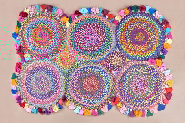 UMW - Braided Handmade Upcycled Rug (Rectangle)