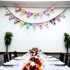 UMW - "Happy Anniversary" Upcycled Fabric Bunting