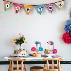 UMW - Customised Age Banner Upcycled Fabric Bunting