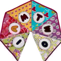 UMW - Customised Age Banner Upcycled Fabric Bunting