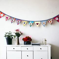 UMW - "I Love You" Upcycled Fabric Bunting