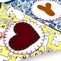 UMW - "I Love You" Upcycled Fabric Bunting