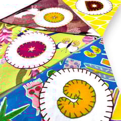 UMW - "Good Vibes" Upcycled Fabric Bunting