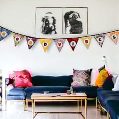 UMW - "Good Vibes" Upcycled Fabric Bunting
