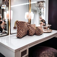 UMW - Bloom & Brown Vanity Pouch (Pack of 3)