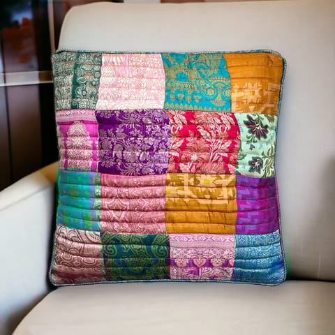 UMW - Ecosilk Patchwork Cushion Covers (100% Silk)