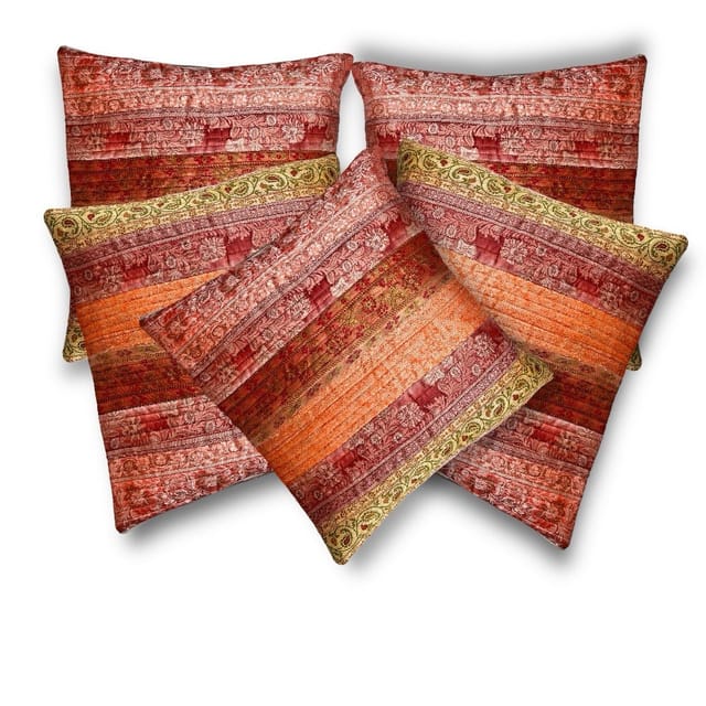 UMW - Ecolux Patchwork Cushion Covers (100% Silk)