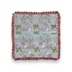 UMW - EarthSilk Patchwork Frilly Cushion Covers (100% Silk)