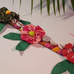 UMW - Eco Diwali Gift Box 1 | Upcycled Flower Toran | Soy Candle Jar | Dates Jar with Filling | Coffee & Orange Body Scrub