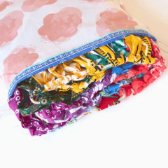 UMW - Upcycled Party Streamer Combo - Rainbow Banner Bunting + Rainbow Fringe Streamer Garland (Pack of 2)