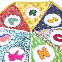 UMW - Upcycled Birthday Combo - Happy Birthday Banner + Personalised Name Banner