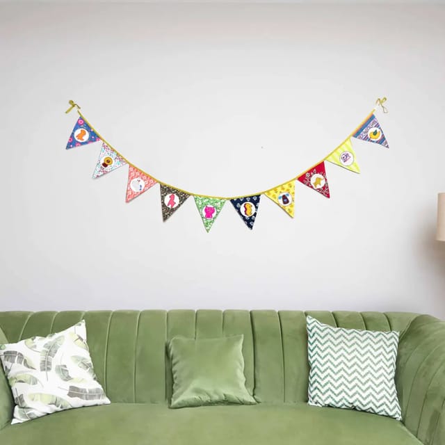 UMW - Upcycled Animal Banner Bunting