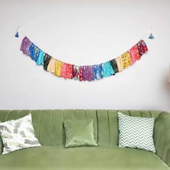 UMW - Upcycled Rainbow Fringe Streamer Garland