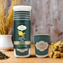 Tavasyam - Orgaic Green Tea Cups - Lemon Ginger