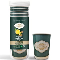 Tavasyam - Orgaic Green Tea Cups - Lemon Ginger