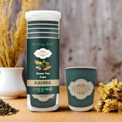 Tavasyam - Orgaic Green Pre Filled Tea Cups - Kahwa