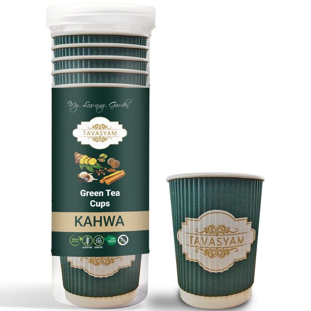 Tavasyam - Orgaic Green Pre Filled Tea Cups - Kahwa