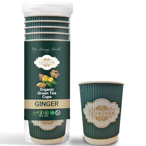 Tavasyam - Orgaic Green Tea Cups - Ginger