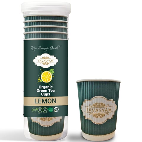 Tavasyam - Orgaic Green Tea Cups - Lemon