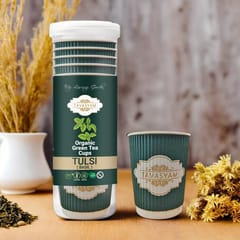 Tavasyam - Orgaic Green Tea Cups - Tulsi