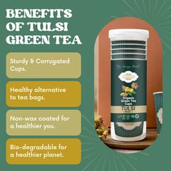 Tavasyam - Orgaic Green Tea Cups - Tulsi