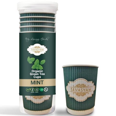 Tavasyam - Orgaic Green Tea Cups - Mint
