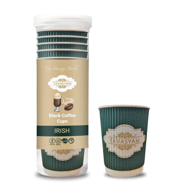Tavasyam - Black Coffee Cups - Irish