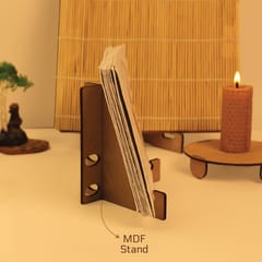 bioQ Plantable Desk Calendar 2025 - Yoga Collection with MDF Stand | Premium Large Format Eco Gift (7"x5")