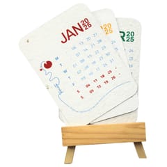 bioQ Plantable Calendar - Pro | Recycled Folding Paper | Plantable Seed pencil | Plantable Paper Pen