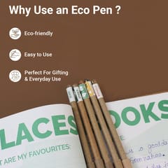 bioQ Box of 25 Plantable Seed Pens | Eco Friendly Box for Offices | Recycled Paper Bulk Packaging | Grow Plants from Pens | 100% bio-degradable Pen Body