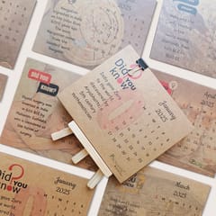 Packmate -  Calendar 2025  (Pack of 2)  Made From 100% Recycled Paper