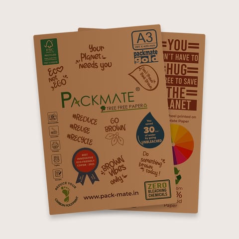 Packmate - Silvercote Copier - A3, 1 Ream, 500 Sheet |  Made From 100% Recycled Paper