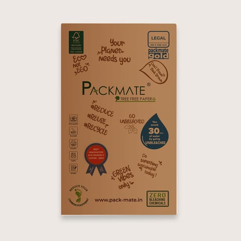Packmate -  Gold Copier - Legal,1 Ream, 500 Sheet |  Made From 100% Recycled Paper