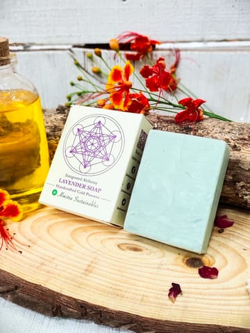 Almitra Sustainables-Lavender Handmade Cold Processed Soap