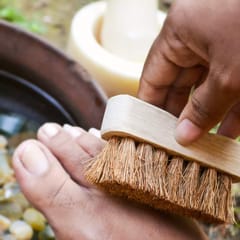 Almitra Sustainables-Coconut Coir Pedicure Brush -(Self Care)