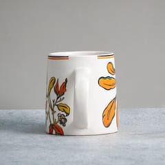Almiro Tree Ceramic Coffee Mug for Hot & Cold Coffee, Milk & Tea Cup  with Panther Design, Black, Pack of 1, 350ml