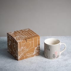 Almiro Tree Ceramic Coffee Mug for Hot & Cold Coffee, Milk & Tea Cup  with Zebra Design, Black, Pack of 1, 350ml