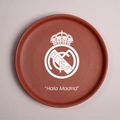 Almiro Tree Terracotta Wall Plate with Football Club - Real Madrid Theme for Living Room, Bedroom, Office, 20cm