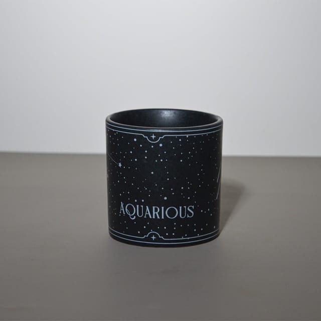 Almiro Tree Ceramic Coffee Mug, Sunsign Theme for Hot & Cold Coffee & Tea Mug, Aquarius, 350ML