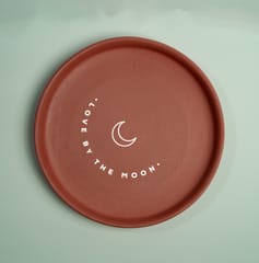 Almiro Tree Terracotta Wall Plate with Sun and Moon Combo Set Theme for Living Room, Bedroom, Office, 20cm