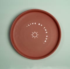 Almiro Tree Terracotta Wall Plate with Sun and Moon Combo Set Theme for Living Room, Bedroom, Office, 20cm